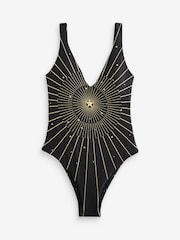 Rockett St George Black Glitter Star Swimsuit - Image 5 of 7