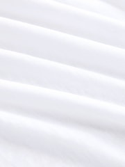 White Long Sleeve Notch Neck Top - Image 2 of 3