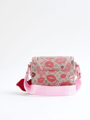 River Island Brown Lips Monogram Cross-Body Bag - Image 2 of 5