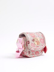 River Island Brown Lips Monogram Cross-Body Bag - Image 3 of 5