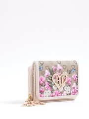 River Island Brown Floral Monogram Purse - Image 2 of 5