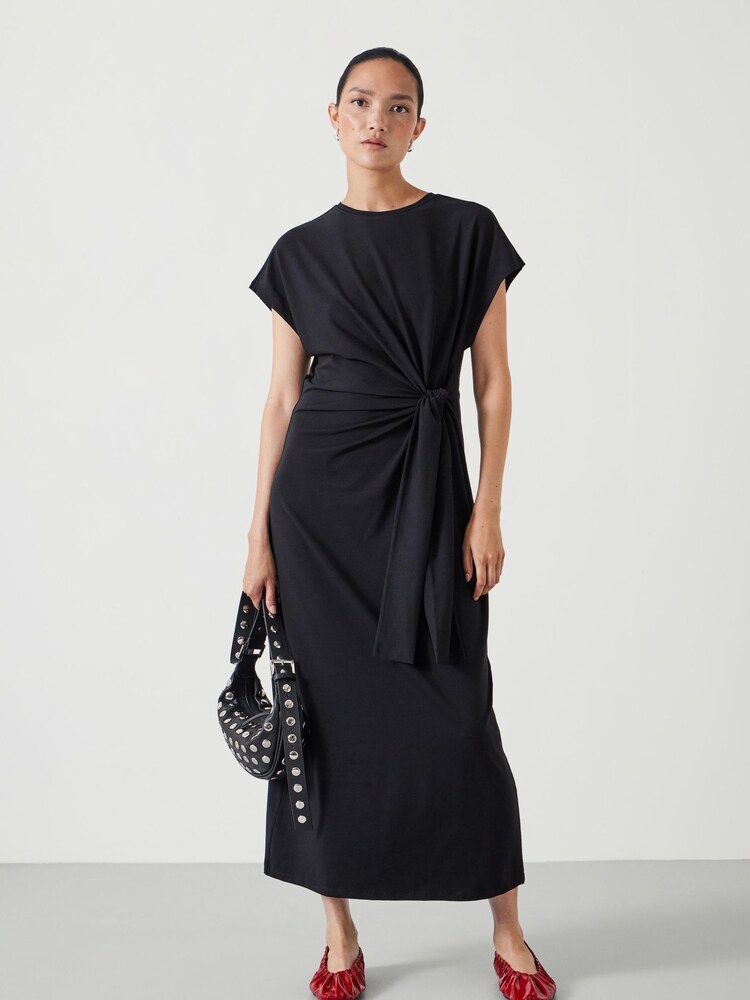 Hush Black Trinny Stretch Jersey Midi Dress - Image 1 of 5 Hush Black Trinny Stretch Jersey Midi Dress - Image 1 of 5