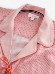 Rockett St George Pink/Orange Tie Front Pyjama Short Set - Image 11 of 13