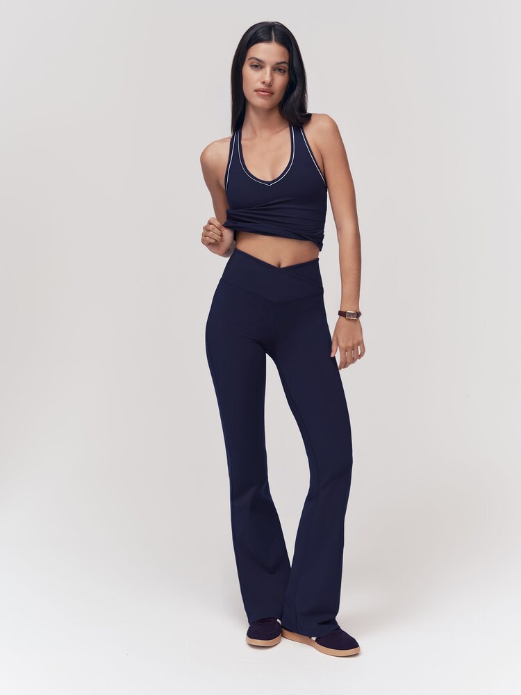 Ναυτικό - Κολάν OSIA με φαρδιά τιράντες και τελείωμα μπροστά - Εικόνα 2 από 4