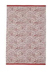 William Morris At Home Brick Orange Larkspur Towel - Image 3 of 6
