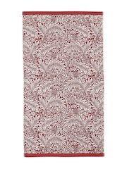 William Morris At Home Brick Orange Larkspur Towel - Image 4 of 6