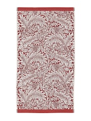 William Morris At Home Brick Orange Larkspur Towel - Image 5 of 6