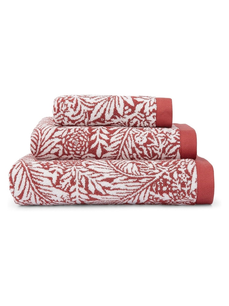 William Morris At Home Brick Orange Larkspur Towel - Image 6 of 6