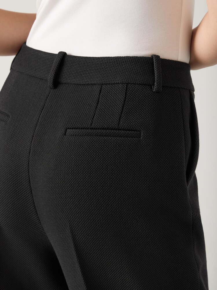 LK Bennett Black Pique Rosa Slim Trousers - Image 3 of 3