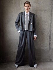 LK Bennett Liz Multi Wide Leg Stretch Trousers - Bild 1 von 4