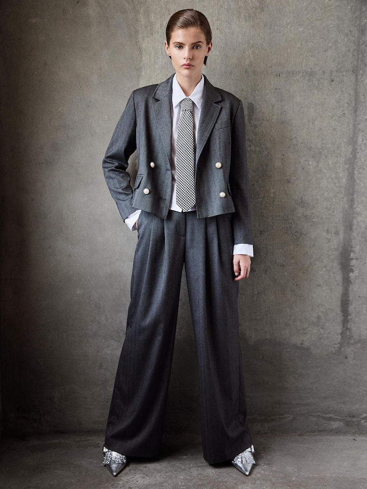 LK Bennett Liz Multi Wide Leg Stretch Trousers - Bild 1 von 4