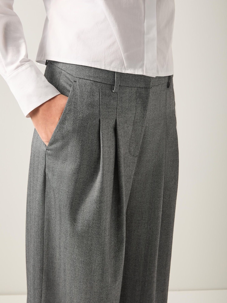 LK Bennett Liz Multi Wide Leg Stretch Trousers - Bild 4 von 4