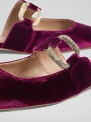 LK Bennett Red Nancy Plain Mule Flats - Image 4 of 4