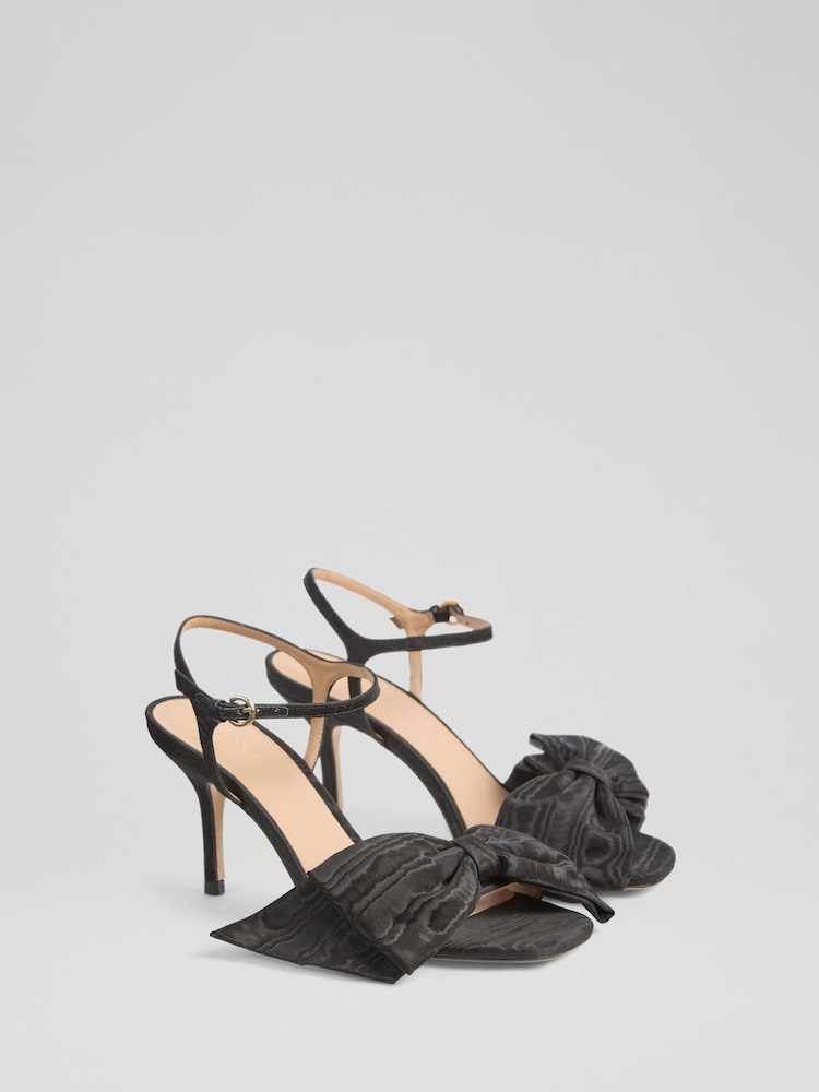 LK Bennett Black Roline Bow Sandals - Image 2 of 4