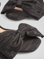 LK Bennett Black Roline Bow Sandals - Image 4 of 4