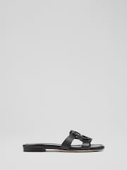 LK Bennett Black Casper Leather Ballet Flats - Image 1 of 4