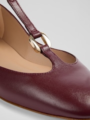 LK Bennett Red Minna Leather Maryjane Flats - Image 4 of 4