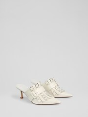 LKB London Natural Atty Patent Fringed Sandals - Image 3 of 4