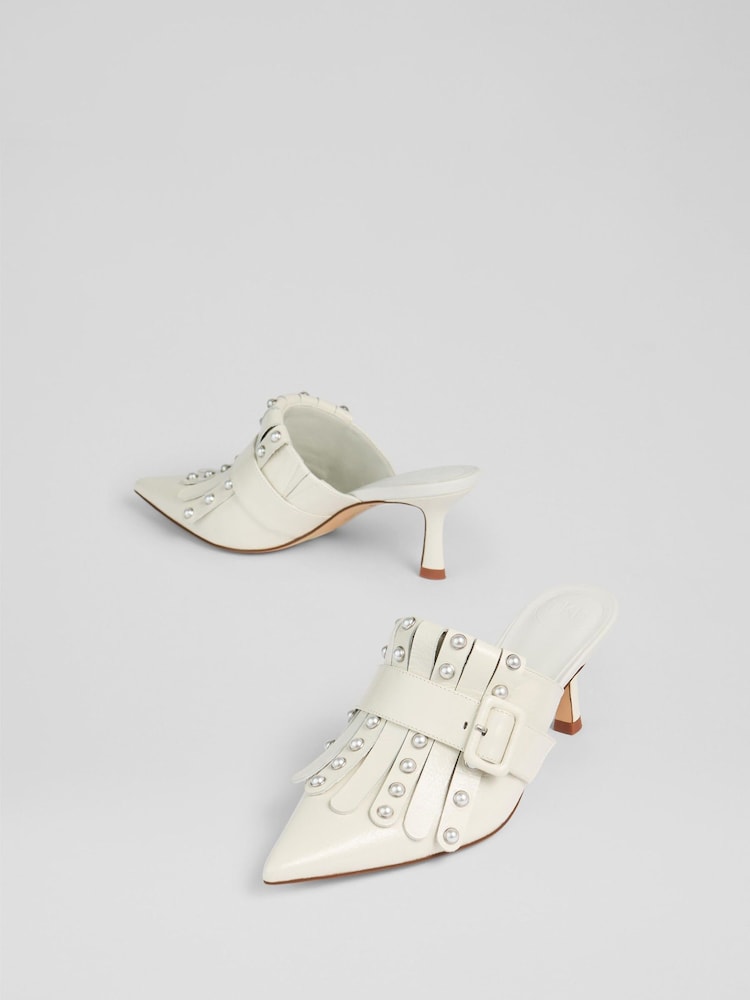 LKB London Natural Atty Patent Fringed Sandals - Image 4 of 4