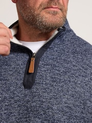 BadRhino Big & Tall Sherpa Lined Half Zip Fleece - Imagen 4 de 6
