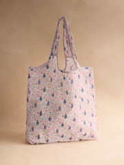 Cath Kidston Pink Paddington Blossom Foldaway Shopper Bag - Image 1 of 3