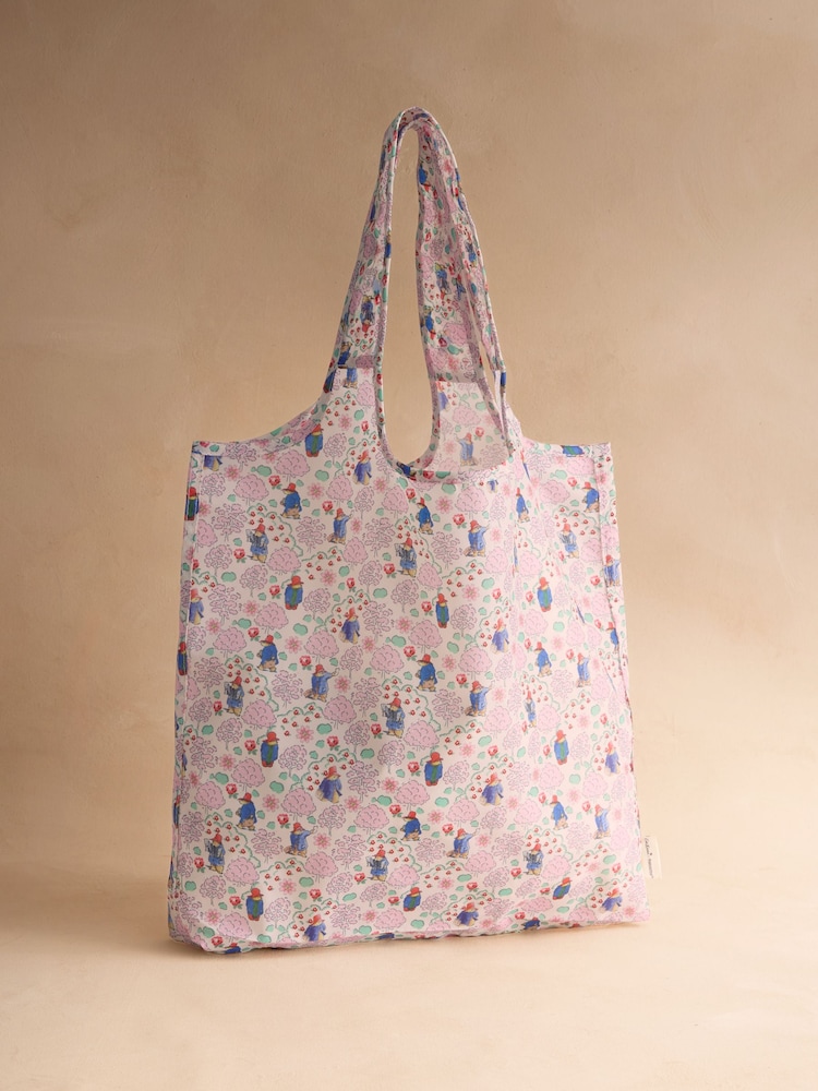 Cath Kidston Pink Paddington Blossom Foldaway Shopper Bag - Image 1 of 3