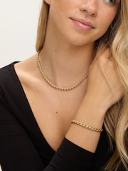 Jon Richard Gold Plated Twist Chain Bracelet - Image 2 of 2