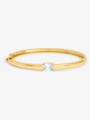 Jon Richard Gold 14K Plated and Cubic Zirconia Stone Bangle - Image 1 of 4