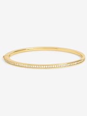 Jon Richard 14K Gold Pave Bangle - Image 4 of 4