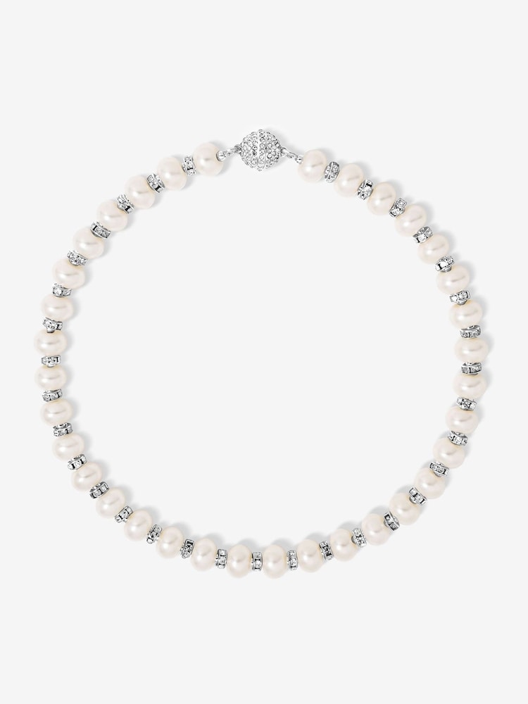 Jon Richard Gold Tone Knotted 8mm Pearl Rope Necklace - Image 1 of 1