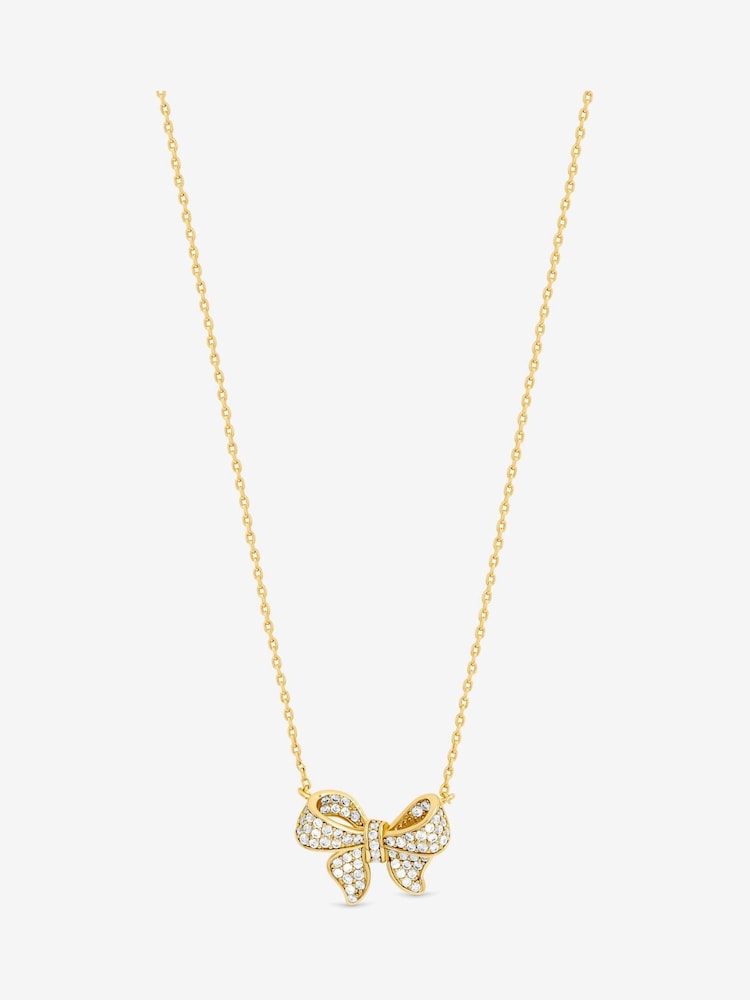 Jon Richard Gold 18K Plate Bow Pendant -  Gift Box - Image 2 of 2