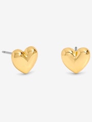 Jon Richard Gold 18K Gold Plated Heart Earrings - Gift Cracker - Image 1 of 2