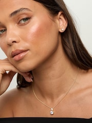 Jon Richard Gold Plated and Cubic Zirconia Round Drop Box Set Gift Box - Image 3 of 4