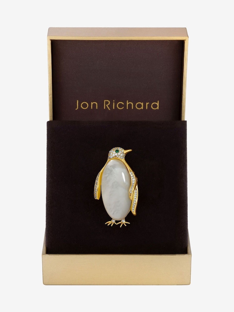 Jon Richard Gold Plated Pengiun Brooch - Image 2 of 3
