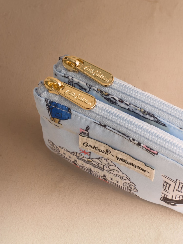 Cath Kidston Blue Paddington London Icons Double Zip Purse - Image 3 of 3