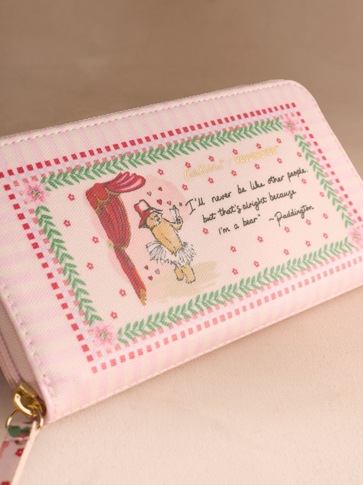 Cath Kidston Pink Paddington Blossom Continental Wallet - Image 2 of 3 Cath Kidston Pink Paddington Blossom Continental Wallet - Image 2 of 3