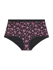 Yours Curve Carbon Black Full Briefs 5 Pack - Image 6 of 7