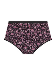 Yours Curve Carbon Black Full Briefs 5 Pack - Image 7 of 7