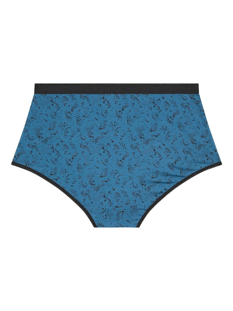 Yours Curve Blue Full Briefs 5 Pack - Image 7 of 7 Yours Curve Blue Full Briefs 5 Pack - Image 7 of 7