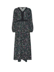 Long Tall Sally Black Ditsy Floral Lace Detail Maxi Dress - Image 5 of 5