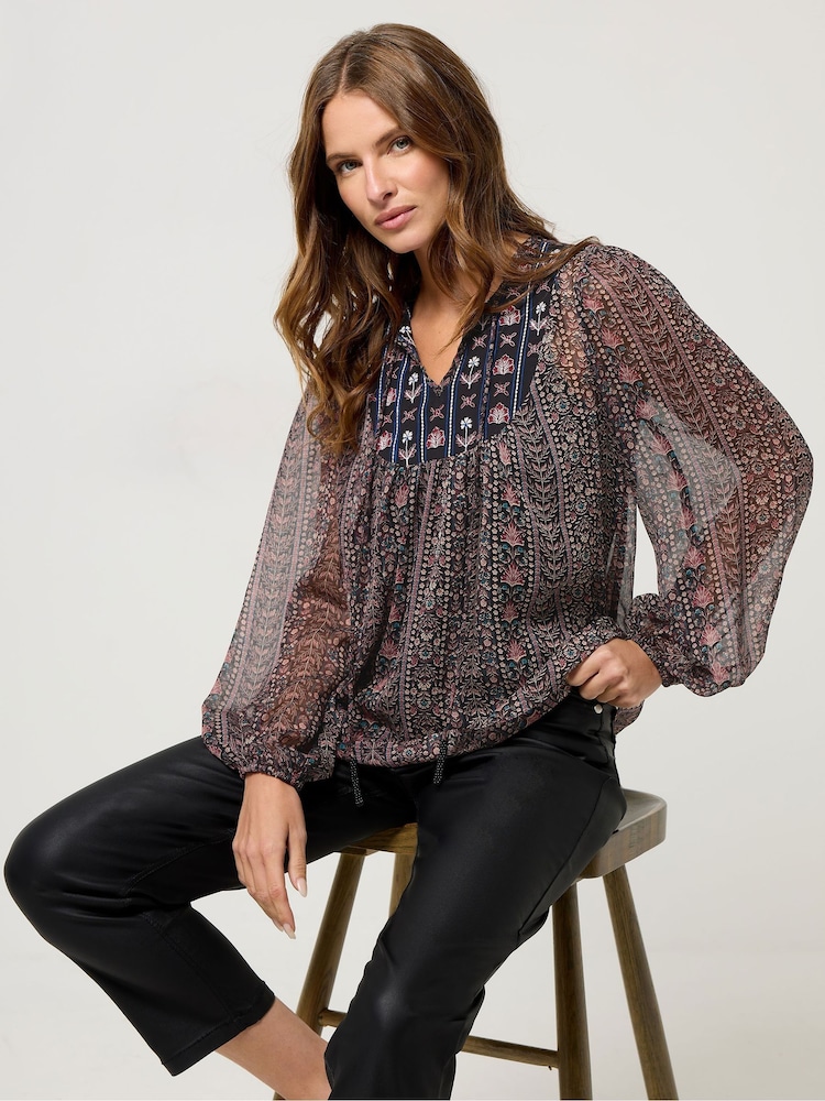 M&Co Embroidered Boho Blouse - Slika 1 iz 5