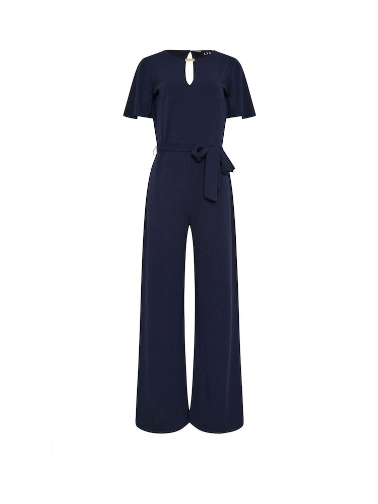 Long Tall Sally Blue Keyhole Jumpsuit - Image 5 of 5