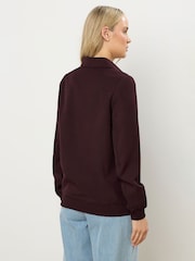 Long Tall Sally Purple Collared Bomber Jacket - Image 4 of 6