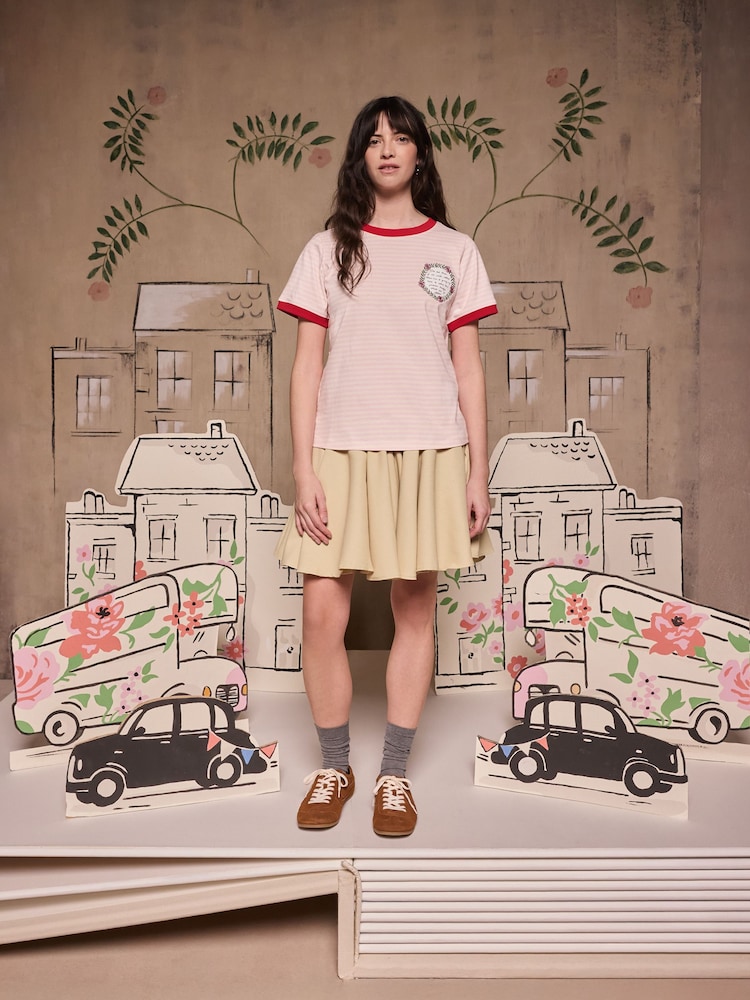 Cath Kidston Pink Paddington Stripe T-Shirt - Image 2 of 8