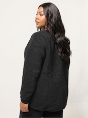 Yours Curve Crew Neck Borg Fleece - Imagen 3 de 5