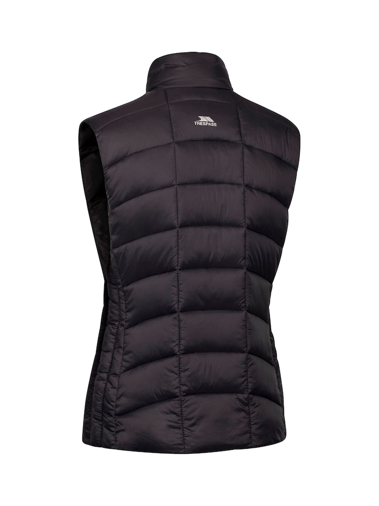 Trespass Black Puffer Gilet - Image 2 of 2 Trespass Black Puffer Gilet - Image 2 of 2