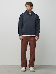 Rust Brown Regular Tapered Fit Cotton Rich Stretch Chinos - Image 4 of 11