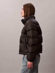 Calvin Klein Black Short Down Puffer Jacket - Image 3 of 6