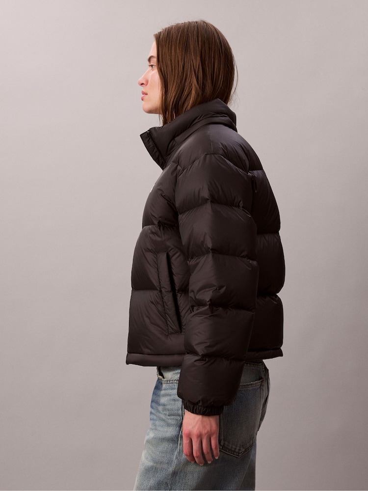Buy Calvin Klein Black Short Down Puffer Jacket from Next USA