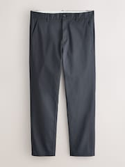 Charcoal Grey Slim Fit Cotton Rich Stretch Chinos - Image 1 of 5